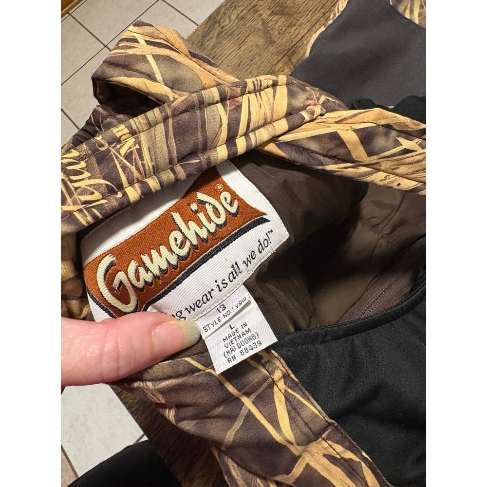 Gamehide waterfowl hunting bibs kids youth large - Picture 4 of 4